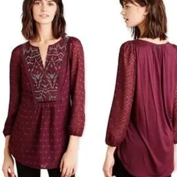 Anthropologie Madiran Peasant Blouse - Sz. L - Picture 4 of 15